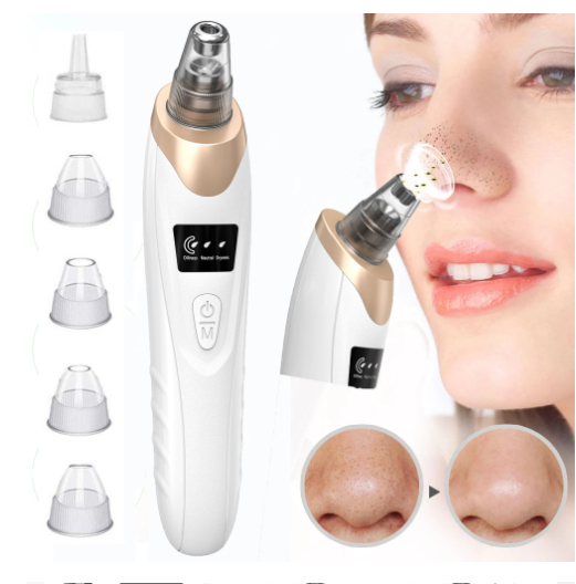 Blackhead Remover Pore Vacuum with Mini Silicone Brush